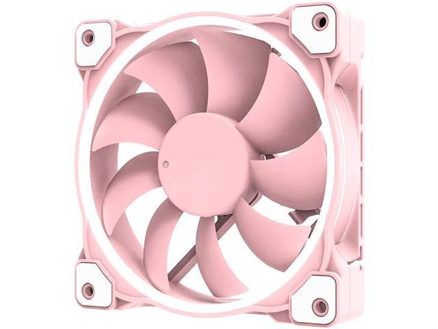 ZF-12025 Pastel 120mm Case Fan White LED PWM Fan for PC Case/CPU Cooler (Piglet Pink)