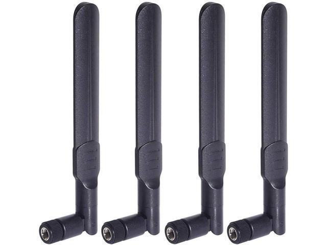 Bingfu Dual Band WiFi 2.4GHz 5GHz 5.8GHz 8dBi MIMO RP-SMA Male Antenna (4-Pack) for WiFi Router Wireless Network Card USB Adapter Security IP...