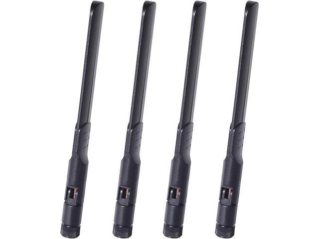 Bingfu Dual Band WiFi 2.4GHz 5GHz 5.8GHz 8dBi MIMO RP-SMA Male Antenna (4-Pack) for WiFi Router Wireless Network Card USB Adapter Security IP...