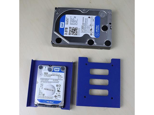 2Pack SSD Mounting Bracket 2.5 to 3.5 Adapter,2.5 to 3.5 Hard Drive Adapter SSD Bracket Converts 2.5' Notebook Hard Drive to 3.5' Desktop Hard...
