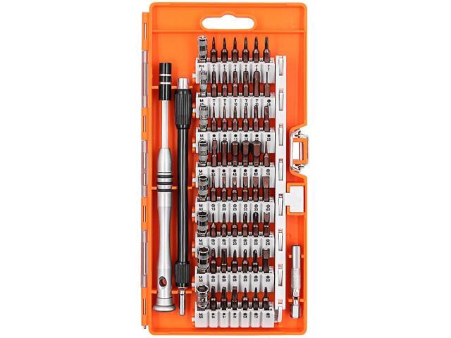 60 in 1 Screwdriver Set, Magnetic Driver Kit,Professional Repair Tool Kit for iPhone X,8,7,Phone,Computer,Tablet,Xbox,PlayStation,electronic Orange