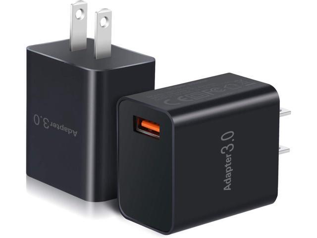 USB Charger Block, OKRAY 2-Pack 18W QC Fast Charging Plug Adapter 2.0/3.0 Quick Charge Power Wall Charger Brick Compatible for iPhone 15 14 13 12...