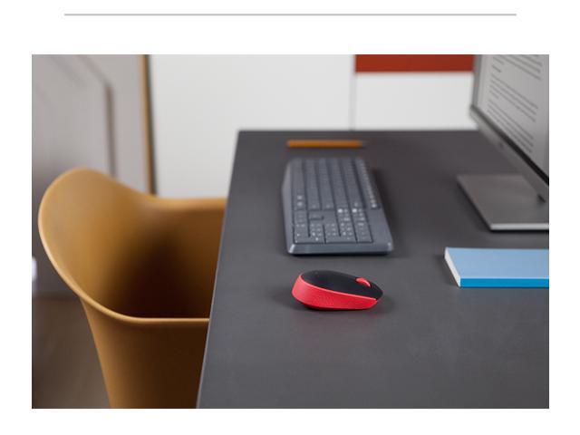 Logitech M171 910-004645 Wireless USB mouse - Red
