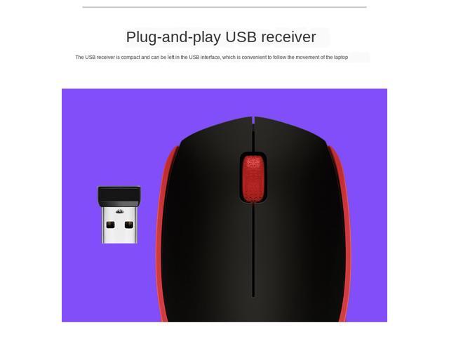 Logitech M171 910-004645 Wireless USB mouse - Red