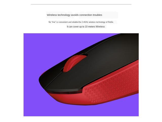 Logitech M171 910-004645 Wireless USB mouse - Red