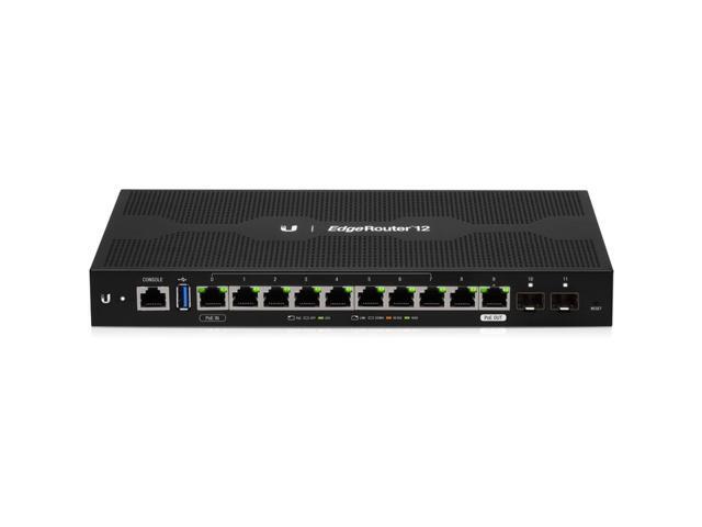 Ubiquiti Networks10-Port Gigabit Router with PoE Passthrough and 2 x SFP Ports (ER-12)