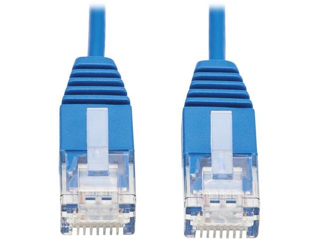Tripp Lite Cat6a 10G Certified Molded Ultra-Slim Utp Ethernet Cable (Rj45 M/M) Blue 6 In.