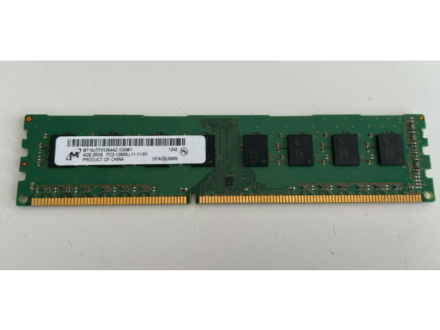 Micron MT16JTF51264AZ-1G6M1 4GB 2RX8 PC3-12800U 1600 For Desktop