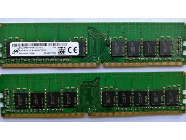 Micron MTA18ASF1G72AZ-2G3B1ZG 8GB DDR4 2RX8 PC4-2400T For Server