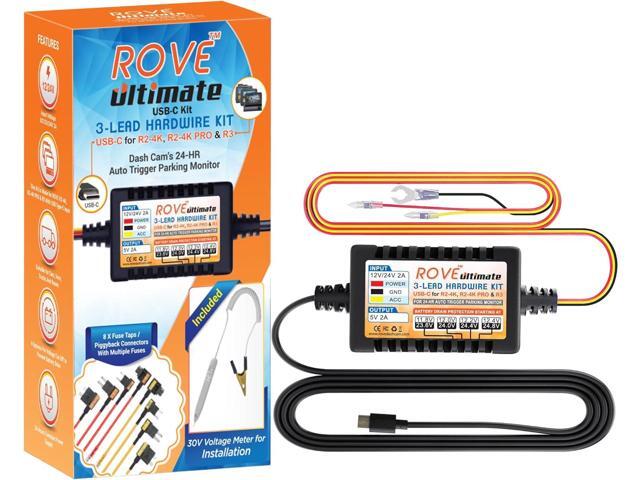 Dash Cam Hardwire Kit USB Type C Port for R2, R2-PRO and R3 Dash Cam Models Check Compatibility Image Before Purchasing