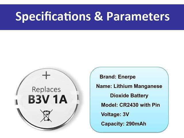 B3V 1A Replacement Battery High Capacity Compatible with High Tech Electronic Collars of MS-4 and MS-5 Pack of 12