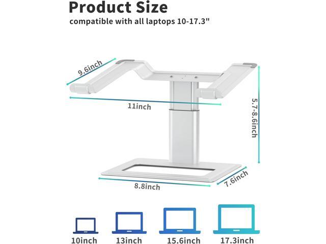 SOUNDANCE Adjustable Laptop Stand for Desk, Computer Stand, Ergonomic Laptop Riser Holder Compatible with 10 to 17.3 Inches Notebook PC Computer,...