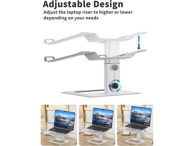 SOUNDANCE Adjustable Laptop Stand for Desk, Computer Stand, Ergonomic Laptop Riser Holder Compatible with 10 to 17.3 Inches Notebook PC Computer,...