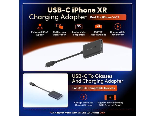 VITURE - USB-C XR Charging Adapter - Enabling Multi-Screen, Enhanced 3DoF, Spatial 3D, VR Video Features - Black - image 4