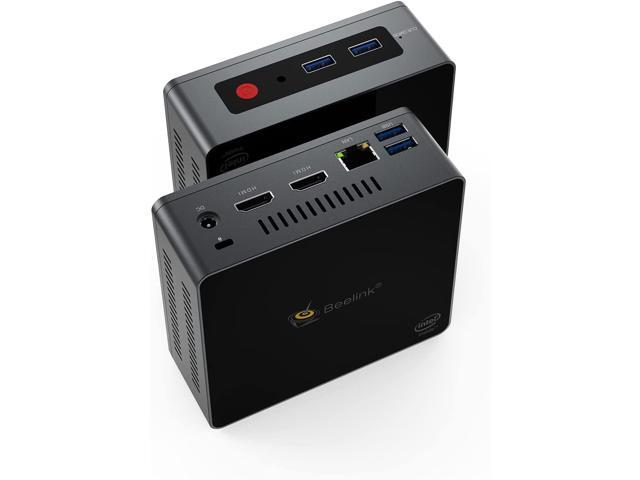 Mini PC Model GKmini Intel Gemini Lake Refresh Processor J4125 (4C/4T, 4M Cache, 2.0GHz up to 2.7GHz), DDR 8G,SSD 128GB, Bluetooth 4.0 (GKmini8+128)