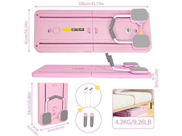 KUYiA Pilates Portable Reformer 2025 Portable Foldable Design Pilates at Home Workout Equipment Suitability Workout Equipment for Women(Pink)