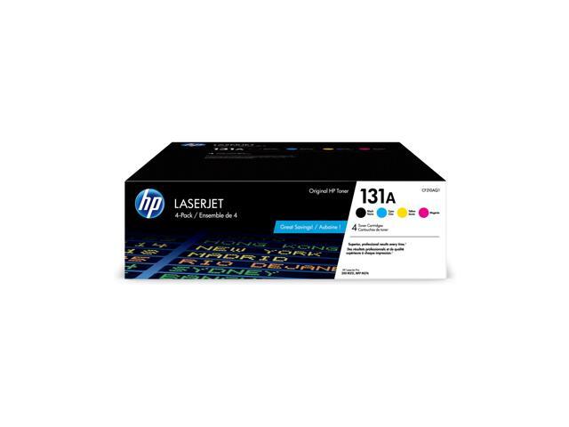 HP 131A 4-pack Black/Cyan/Magenta/Yellow Original LaserJet Toner Cartridges,