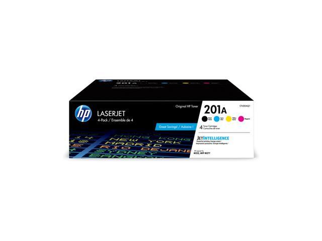 HP 201A 4-pack Black/Cyan/Magenta/Yellow Original LaserJet Toner Cartridges, CF400AQ1