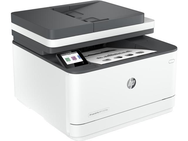 HP - LaserJet Pro MFP 3101fdw Wireless AI-Enabled Black-and- All-in-One Laser Printer - White - image 5