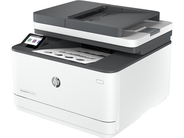 HP - LaserJet Pro MFP 3101fdw Wireless AI-Enabled Black-and- All-in-One Laser Printer - White - image 4