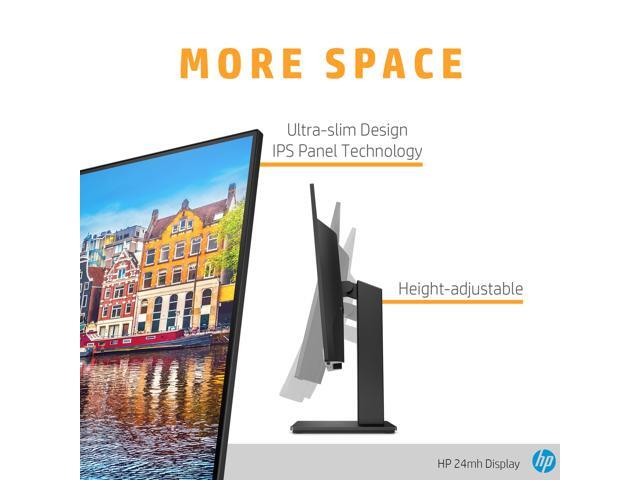 HP - 27" IPS LED QHD Monitor with Adjustable Height (HDMI, VGA) - Silver & Black - image 11