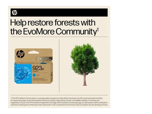 HP - 923e EvoMore Ink Cartridge - Cyan - image 6