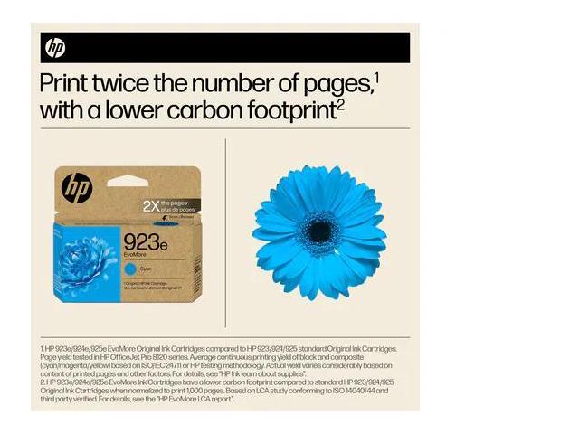 HP - 923e EvoMore Ink Cartridge - Cyan - image 7