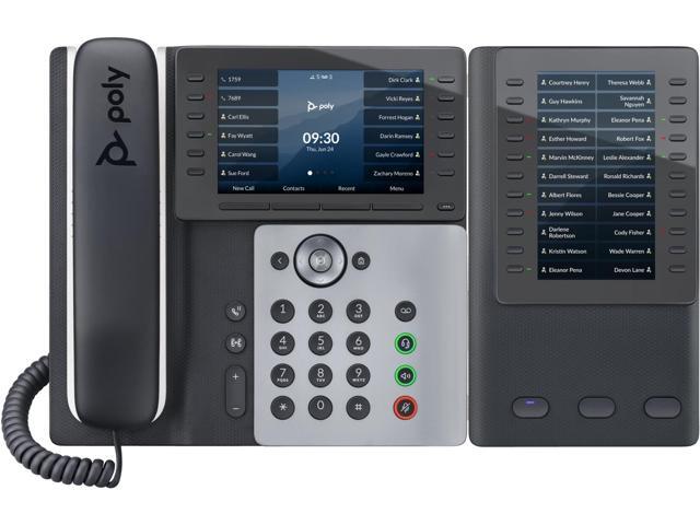 HP Poly Edge E550 IP Phone and PoE-enabled, Wi-Fi Desktop phone, Black 82M91AA