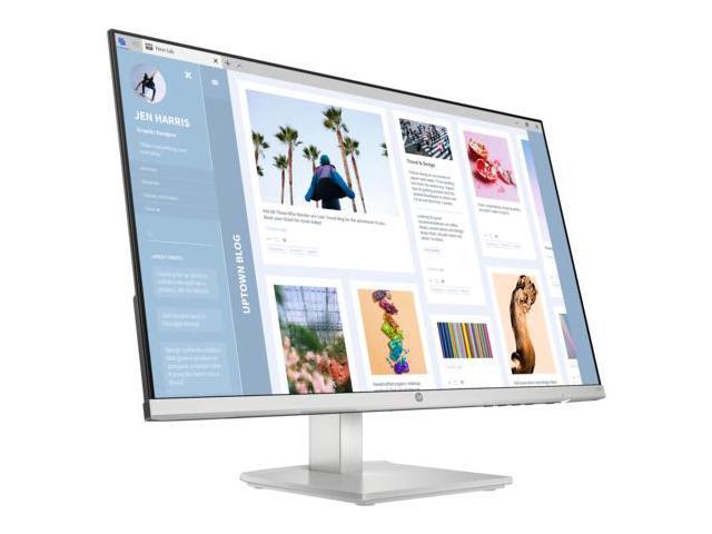 HP - 23.8" IPS LED FHD 100Hz Monitor with Adjustable Height (HDMI, VGA) - Silver & Black - image 9