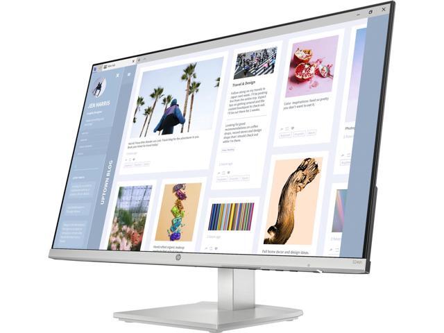 HP - 23.8" IPS LED FHD 100Hz Monitor with Adjustable Height (HDMI, VGA) - Silver & Black - image 7