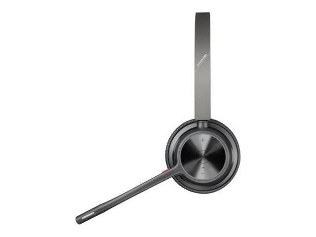 Poly - Voyager 4320 UC Wireless Headset + Charge Stand (Plantronics) - Headphones with Boom Mic - Connect to PC/Mac via USB-A Bluetooth Adapter,...