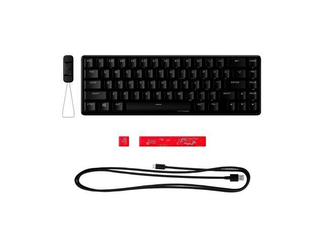 HyperX - Alloy Origins 65% Compact Wired Mechanical Red Linear Switch Gaming Keyboard with RGB Lighting - Black - image 5