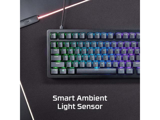 HyperX - Alloy Rise 75 75% Wired Mechanical Linear Switch Gaming Keyboard with RGB Lighting - Black - image 6