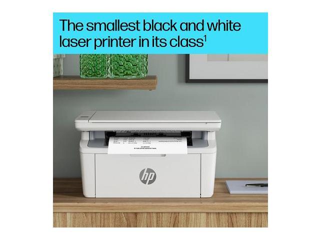 HP - LaserJet M140w Wireless AI-Enabled Black and Laser Printer - White - image 5