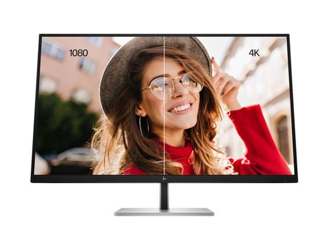 HP - 31.5" IPS LCD 4K UHD 60Hz Monitor (USB, HDMI) - Black Silver, Silver - image 4