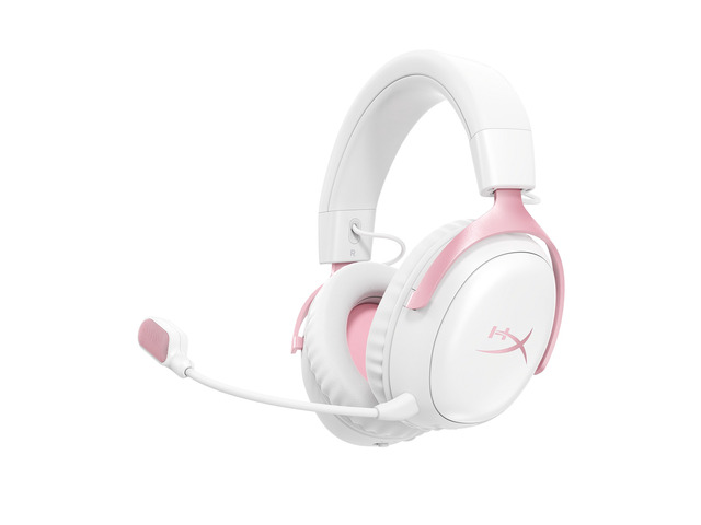 HyperX Cloud III S Wireless Gaming Headset (White/Pink)