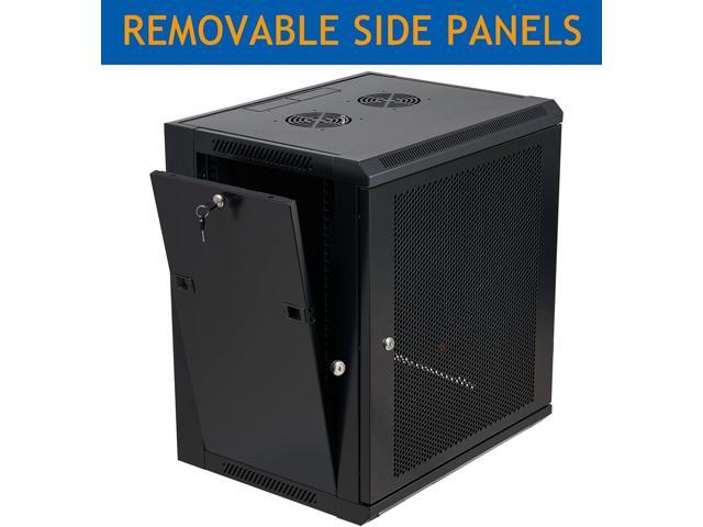 12U Wall Mount Server Cabinet Network Rack Vented Enclosure Locking Door