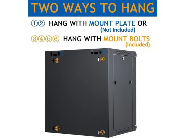 12U Wall Mount Server Cabinet Network Rack Vented Enclosure Locking Door