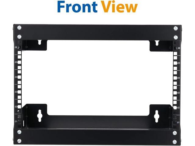 6U Wall Mount Rack Open Frame 19' Server Equipment 18 inches Depth Network Cabinet Black by Tedgetal