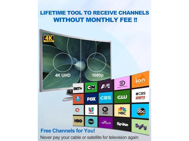 TV Antenna Indoor, Digital Amplified Indoor HDTV Antenna, 1080p VHF UHF Television Local Channels Detachable Signal Amplifier and 16.5ft Long Coax...