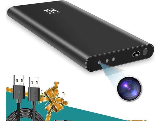 Hidden Camera Power Bank Security Camera 1080P HD 5000mAh Portable Spy Camera, Surveillance Camera for Home Office, Nanny Camera with Night Vision,...