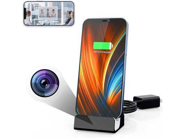 Hidden Cameras with iPhone Charger, LIZVIE 1080P Spy Mini Nanny WiFi Secret Stealth Cam Video Recording for Home Surveillance