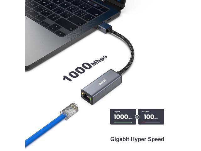 BENFEI Ethernet Adapter, USB 3.0 to RJ45 1000Mbps Gigabit LAN Adapter Compatible for MacBook, Surface Pro, PC with Windows11/10/8/7, XP, Vista,...