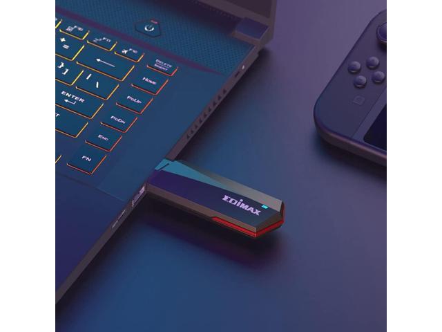 EDiMAX Wi-Fi 6 AX1800 USB 3.0 Adapter - Dual Band, 1201Mbps (5GHz), 573Mbps (2.4GHz), MU-MIMO + OFDMA for Lower Latency and Multiple Streams,...