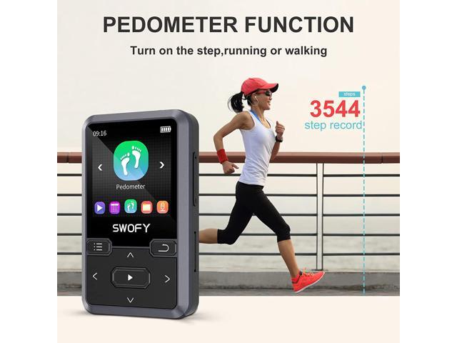 32GB Clip Mp3 Player with Bluetooth 5.0, Mini Portable Wearable Mp3 Player with FM Radio Recording, Music mp3 Player for Kids with Pedometer Mp3...