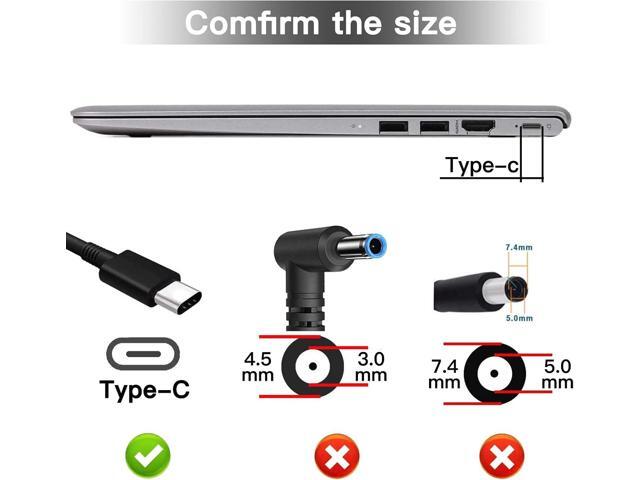 45W Type C USB C Charger Adapter for HP Chromebook X360 14-CA000 11-ae000 14-ca051wm 14-ca052wm 14-ca091wm ca061dx,11-ae051wm 11-ae001tu...