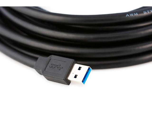 100 Feet Active USB Extension Cable 3.0 Male to Female with 3 Extension chipsets Signal Booster - Repeater Cord 30 Meters / 100 Feet (AC Power...