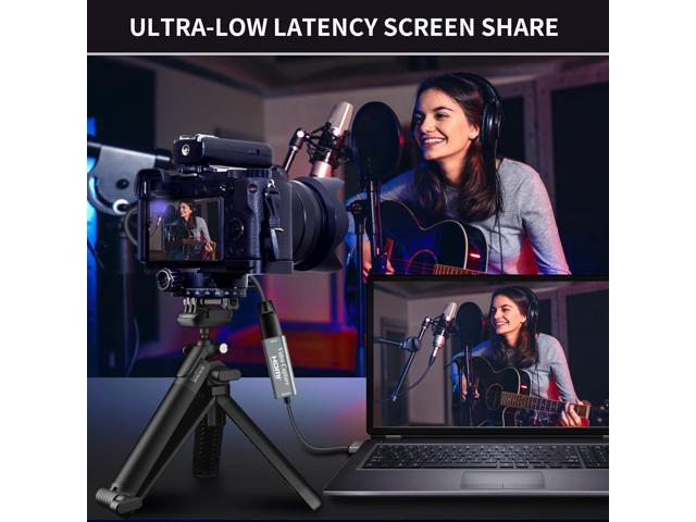 Video Capture Cards, 4K HDMI to USB 3.0 Video Capture Device, 1080P HD 60fps Broadcast Live and Record Video Audio Grabber for Gaming, Streaming,...