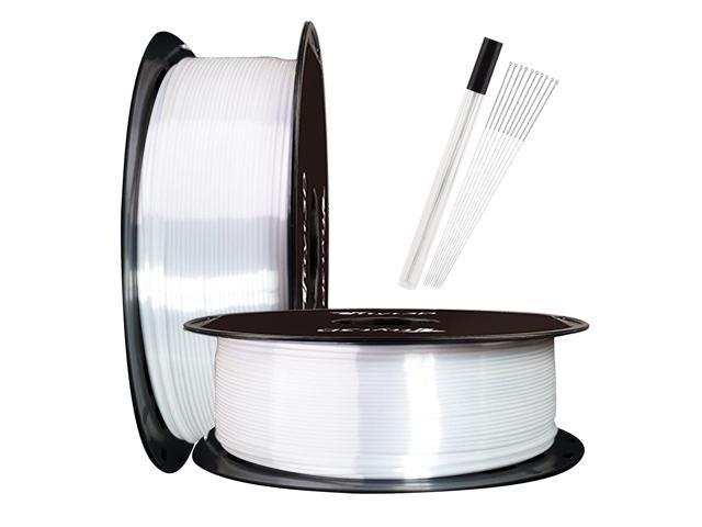 TTYT3D Silk White Pearl Feeling Shine 3D Printer PLA Filament 1.75mm, Glossy 3D Printing Material 1Kg 2.2lbs Spool Widely Compatible for FDM 3D. photo