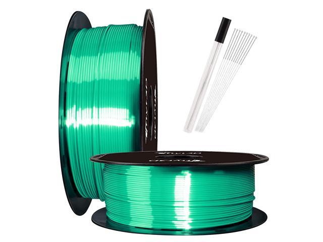 TTYT3D Silk Shine Emerald Green 3D Printer PLA Filament, 1.75mm 3D Printing Material Widely Compatible of 3D Printer, 1KG 2.2LBS Silk Shiny Green. photo